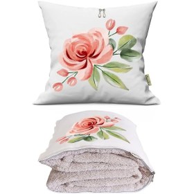 Resim Frezya Tv Battaniyeli Opsiyonel Dekoratif Araç İçi Yastık Çok Renkli 