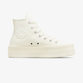 Resim Converse Chuck Taylor All Star Modern Lift Platform Canvas Kadın Krem Sneaker Düz A06140c Krem 