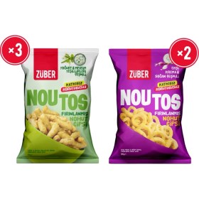 Resim Züber Noutos Atıştırmalık Tanışma Paketi 55g x 5 Adet (Yoğurt ve Mevsim Yeşillikleri, Ekşi Kremalı) 