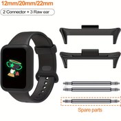 Resim Xiaomi Watchband için Xiaomi Mi Band 9 8 Pro Kayış Bağlantı Parçası, 2 Adet Adaptör + 3 Çiğ Kulaklık, 316L Paslanmaz Çelik, 20mm 22mm, Redmi Watch 4 5 eSIM Bileklik 