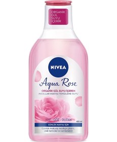 Resim Nivea Aqua Rose Organik Gül Suyu İçeren Micellar Günlük Makyaj Temizleme Suyu 400 ML 