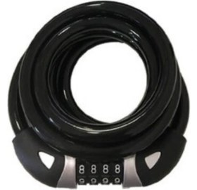 Resim Raptor 12X1800 mm Şifreli Bisiklet Kilidi Siyah 