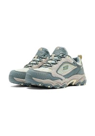 Resim Skechers Stamina-at Keamano Waterproff Womens Outdoor Shoes Hafızalı Taban Hakiki Deri Su Geçirmez Kadın Outdoor Ayakkabı Yeşil Gri 