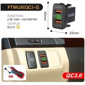 Resim Challenger 4.2a Hizli Sarj Cift Usb Araç Sarj Cihazi 12v 24v Toyota Corolla Hilux Yesil 
