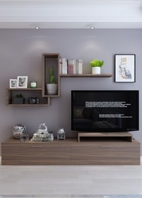 Resim Moonlife Roma Tv Ünitesi Ceviz 