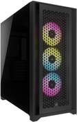 Resim CORSAIR iCUE 5000D RGB AIRFLOW Tempered Glass USB 3.2 Siyah Mid Tower Kasa 