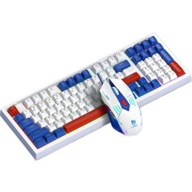 Resim Sones T-wolf Tf610 Usb-c/type-c Kablolu 98 Tuşlu Klavye Ve Fare Kombinasyonu Çift Tonlu Tuş Başlıklı Oyun Seti 