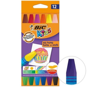 Resim Bic Kids Yağlı Pastel Boya Kalemi 12'li Paket 