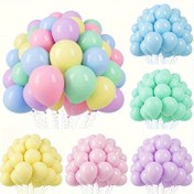 Resim 30 adet Makaron Renkli Parti Süsleme Balonları Doğum Günü, Düğün, Sevgililer Günü, Mezuniyet Sezonu, Anneler Günü, Babalar Günü, Cadılar Bayramı, Noel Partisi Süsleme Balonları için Uygun 