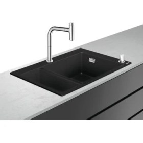 Resim Hansgrohe 43220000 C51-F635-09 Granit Eviye Kombi. 180/450 