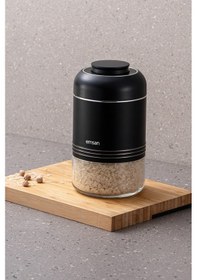 Resim Emsan Moko Saklama Kavanozu 650 Ml Siyah 