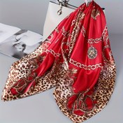 Resim 4 Renkli Kadın Elbisesi Başörtüsü Retro Dört Mevsim Saç Havlusu 90*90cm Başörtüsü, Yaz Kadın Güneşlik Elbise 