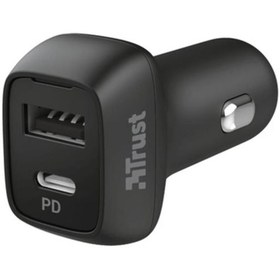 Resim Trust Qmax 30w Ultrafast Usbc & Usb Car Charger With Pd3.0 Tru23560 