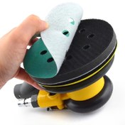 Resim 1 adet, 125mm Yumuşak Sünger Arayüz Ped Zımpara Ped 8 Delik - Darbe ve Gürültü Azaltma Koruma - Rastgele Zımpara Değiştirme Ped - Parlatma Makinesi 