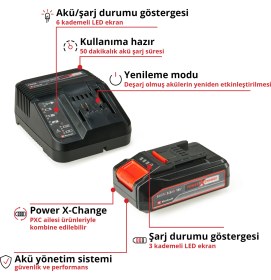 Resim Einhell 18V 2,5Ah PXC Starter Kit PXC Başlangıç Kiti - 4512097 