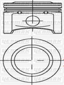 Resim YENMAK 31-04230-000 Piston Segman Std 77.60 Mm 24407184 3104230000 (WK926347) (FİYAT:4 ADET İÇİNDİR) 