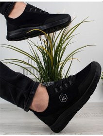 Resim Ghattix Lıpo Günlük Erkek Spor Ayakkabı Yürüyüş Koşu Siyah Siyah 