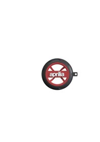 Resim Aprilia Logolu Özel Tasarım Lastik Jant Detaylı Motosiklet Anahtarlığı Kırmızı 