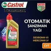 Resim Castrol Transmax Dexron VI Mercon LV Otomatik Şanzıman Yağı 1 L 