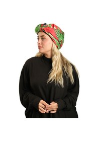 Resim Hürrem Bone Kırmızı Pratik Hazır Geçmeli Tesettür Bone İpek Desenli 2410 31 Kırmızı 