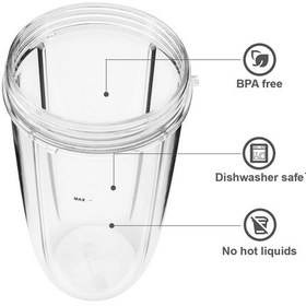 Resim 18 Oz Meyve Sıkacağı Yedek Parçaları - Seçilebilir - Yedek Bardak - Blender İçin - Küçük Bardak - 1 Parça - Meyve Sıkacağı Bardakları - 900 W/600 W - Aksesuarlar Fi 