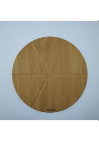 Resim Napoli Ahşap Pizza Kesme Tahtası Ahşap 