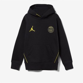 Resim Jordan MJ PSG Fleece Çocuk Siyah Sweatshirt 