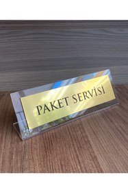 Resim Yönline Paket Servisi Pleksi Masaüstü Isimlik 