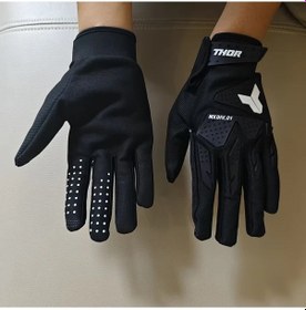 Resim Willowhaven 2025 Model Siyah Xl Nefes Alabilir Off-road Motosiklet Eldiveni 