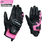 Resim Prosev Gl60w Karbon Bayan Eldiven Siyah-pembe 