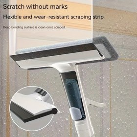 Resim MZXM 3'ü 1 arada Cam Temizleme Kiti - Dayanıklı Metal Çubuk ve Silikon Kazıyıcı - Yüksek Pencere, Duş Kapısı ve Araba Camları için İdeal - Temel Ev Temizleme Aracı, Ergonomik Sap Tasarımı, Yüksek Basınçlı Püskürtme Çubuğu, Cam Temizleyici | Ergonomik Sap | Dayanıklı Metal Çubuk, Cam Temizleme Malzemeleri 