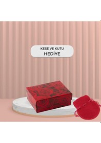 Resim Madam Matmazel Yıldız Model Zirkon Taşlı Zincir Küpe, Gerçek Gümüş, 925 Ayar, Altın Kaplama 