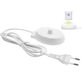 Resim Yaleker Beyaz Abs Elektrikli Diş Fırçası Şarj Cihazı - Avrupa Standartı 10x6x6cm, 62g 