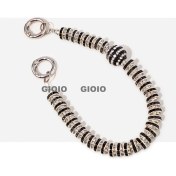 Resim Silver1 Gıoıo Yeni Sevimli Kedi Pençe Çapraz Giyinme Kurumi Bebek Araba Anahtarlık Büyük Kulak Köpek Çift Okul Çantası Hediye Anahtarlık Kolye (Yurt Dışından) 