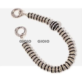 Resim Silver1 Gıoıo Yeni Sevimli Kedi Pençe Çapraz Giyinme Kurumi Bebek Araba Anahtarlık Büyük Kulak Köpek Çift Okul Çantası Hediye Anahtarlık Kolye (Yurt Dışından) 