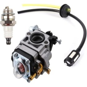 Resim Kmtmak Motorlu Tırpan Karbüratör Buji Benzin Hortum Set Cg/bg 520-430 