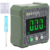 Resim Leezsing Dijital Açı Ölçer - Lcd Ekranlı, Manyetik, 0.05 Hassasiyet, Kamuflaj Yeşili Yeşil 