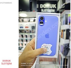 Resim Apple iPhone 16 Plus İkinci El TR | 256 GB | Mavi 