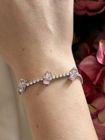 Resim Pembe Kurdela Bileklik 