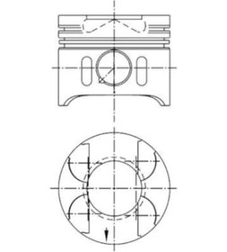 Resim Kolben Pıston Segman 0.50 88.50mm Mercedes Om611 Om612 Om613 W203 W210 W163 W220 W638 B IS00-KOLBEN 41014620 