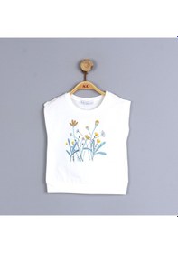 Resim Xo Kids P-003453 Nk 32600 Kız Çiçekli Bluz 6-36 Ay Ekru - Mavi 