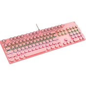 Resim Yeajion Mavi Anahtarlar Rgb Arkadan Aydınlatmalı USB Kablolu Klavye Pembesi (Yurt Dışından) 