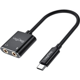 Resim VegGieg Type-C Ses Kartı 3.5mm Kulaklık ve Mikrofon Girişli 
