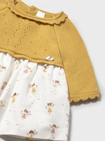 Resim Mayoral Newborn Kız Bebek Elbise Sarı Sarı 