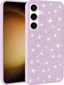 Resim Galaxy S24 Uyumlu Parlak Taşlı Tasarım Pırlanta Zore Kılıf-siyah Siyah 