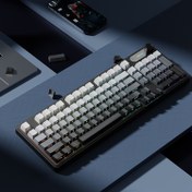 Resim EWEADN Tri-Mode Kablosuz Klavye, Gradyan Renk Tasarımı, Sessiz Yazma, Sayısal Tuş, Uzun Pil Ömrü, Sessiz Oyun ve Ofis Klavyesi, PC, Laptop, Mac için Kontur Klavye Kapakları - USB-C Şarj, 2.4G/Kablosuz Bağlantı, Oyun Klavyesi, Laptop Aksesuarı, Modern Estetik, Dayanıklı Yapı, Ev Ofis Kullanıcıları, Mac Kullanıcıları, hp için, USB Bağlantısı, Ev Ofis Çalışanları 