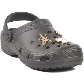 Resim 606 Z Siyah Unisex Hafif Esnek Sabo Terlik Siyah 