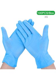 Resim Shineyee Tek Kullanımlık Nitril Eldiven Toz Lateks Eldiven Koruyucu Eldiven Ev Temizliği Restoran Mutfak Catering Laboratuvar Kullanımı 100 Adet/kutu 