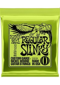 Resim Ernie Ball P02221 Regular Slinky Nickel 10-46 Elektro Gitar Teli 