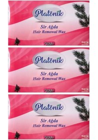 Resim Platonik Pudralı Pembe Kalıp Sir Ağda 400 G x 3 